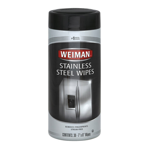 Weiman Stainless Steel Wipes - Case Of 4 - 30 Count