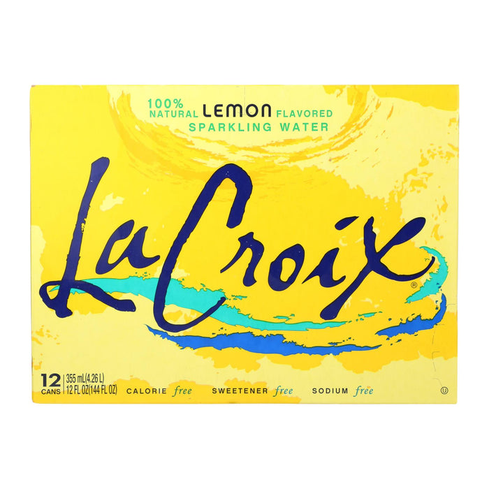 Lacroix Sparkling Water - Lemon - Case Of 2 - 12 Fl Oz.