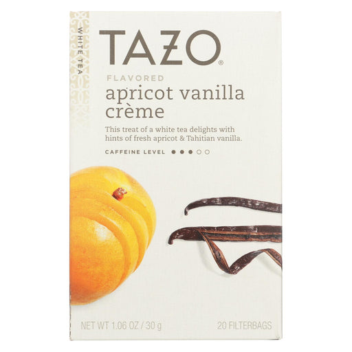 Tazo Tea White Tea - Vanilla Apricot - Case Of 6 - 20 Bag