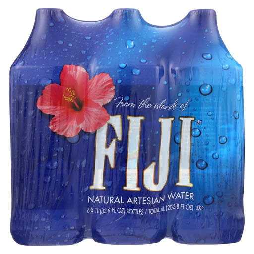 Fiji Natural Artesian Water Artesian Water -1 Liter - Case Of 2 - 6-33.8fl Oz