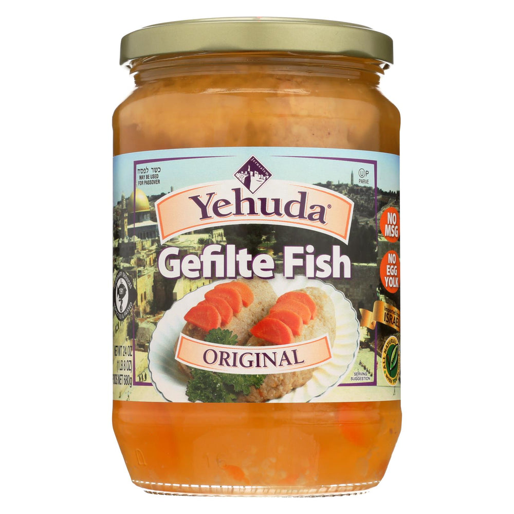 Yehuda Matzo Gelfilte Fish - Original - Case Of 12 - 24 Oz.