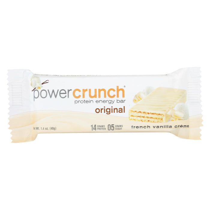 Power Crunch Bar - French Vanilla Cream - Case Of 12 - 1.4 Oz