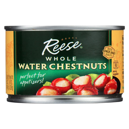 Reese Water Chestnuts - Whole - Case Of 24 - 8 Oz