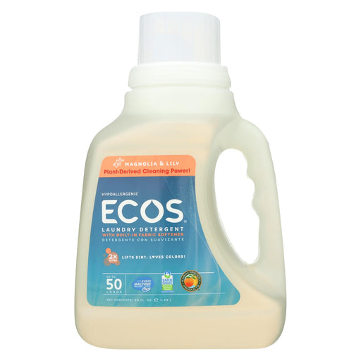 Earth Friendly 2x Ultra Laundry Detergent - Magnolia And Lily - Case Of 8 - 50 Fl Oz.