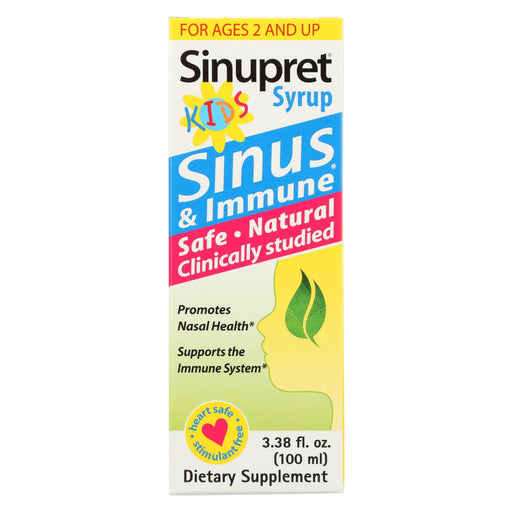 Sinupret Kids Syrup - 3.38 Fl Oz