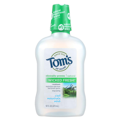 Tom's Of Maine Cool Mountain Mint Mouthwash - 16 Oz