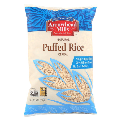 Arrowhead Mills All Natural Puffed Rice Cereal - Case Of 12 - 6 Oz.