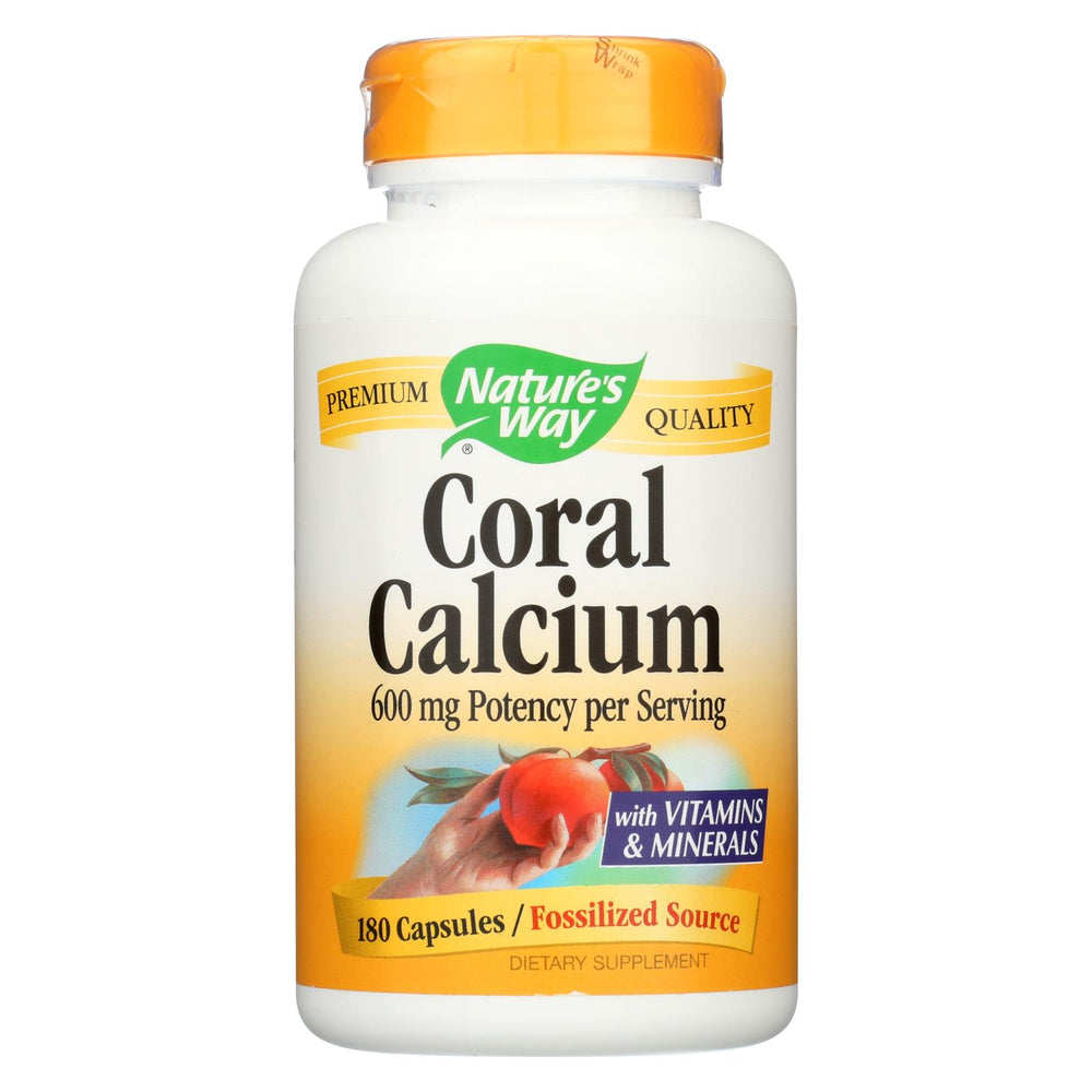 Nature's Way Coral Calcium With 73 Trace Minerals - 180 Vcaps