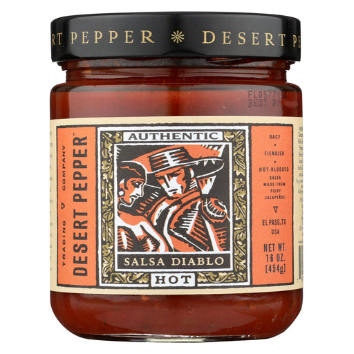 Desert Pepper Trading Hot Diablo Salsa - Case Of 6 - 16 Oz.