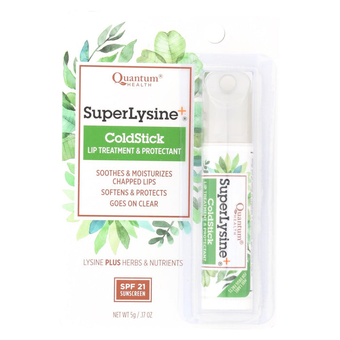 Quantum Super Lysine And Cold Stick Tube Lip Protector And Cold Sore Treatment - 0.18 Oz