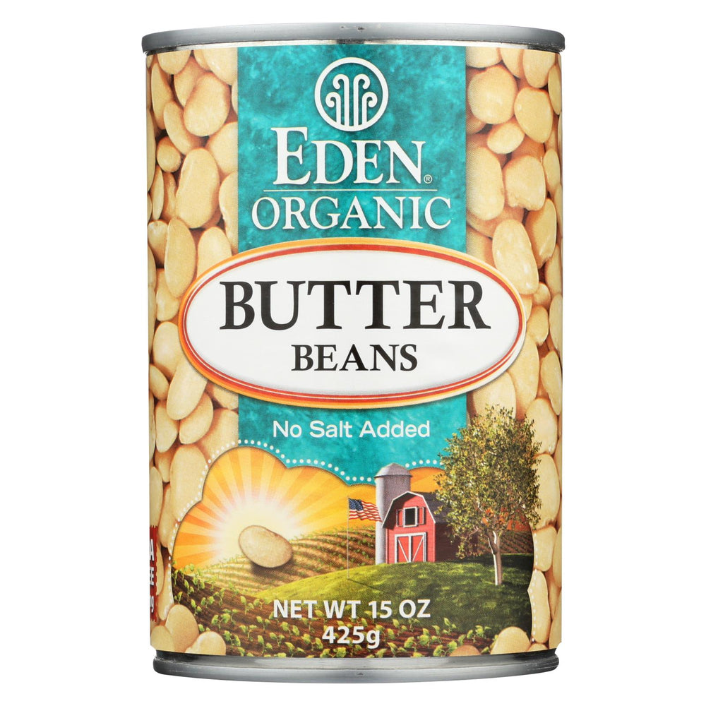 Eden Foods Butter Beans Organic - Case Of 12 - 15 Oz.