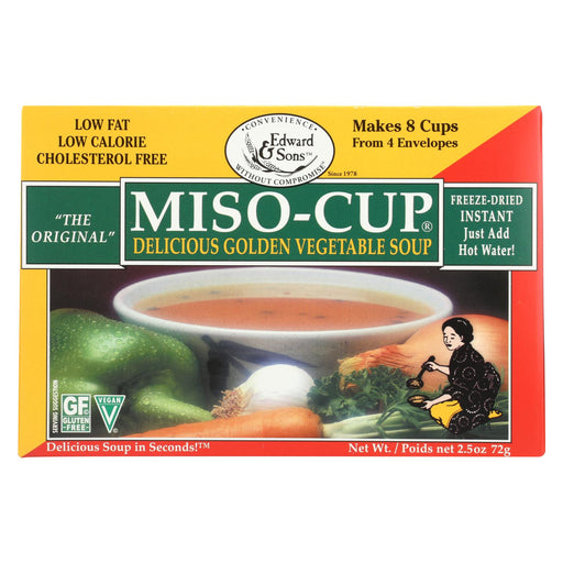 Edward And Sons Original Miso - Cup - Golden - Case Of 12 - 2.5 Oz.
