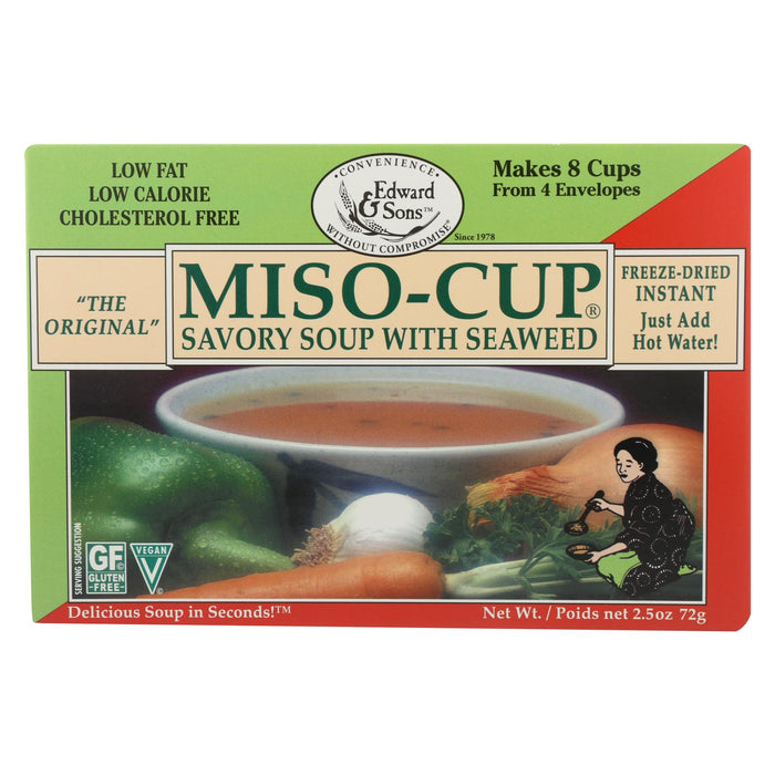 Edward And Sons Seaweed Miso - Cup - Case Of 12 - 2.5 Oz.