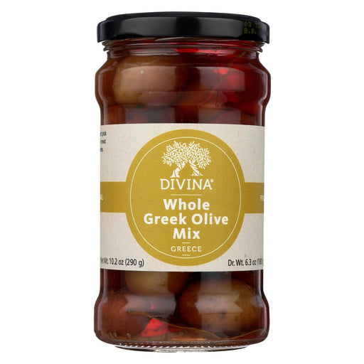Divina Greek Olive Mix - Case Of 6 - 6.36 Oz.