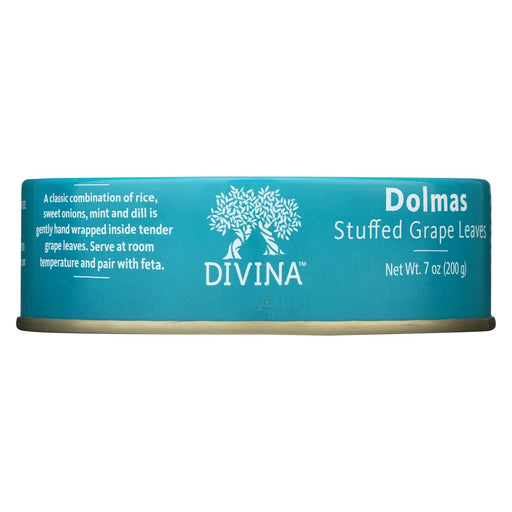 Divina Dolmas Stuffed Grape Leaves - Case Of 12 - 7 Oz.