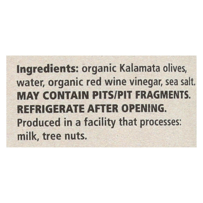 Divina Organic Pitted Kalamata Olives - Case Of 6 - 6 Oz.
