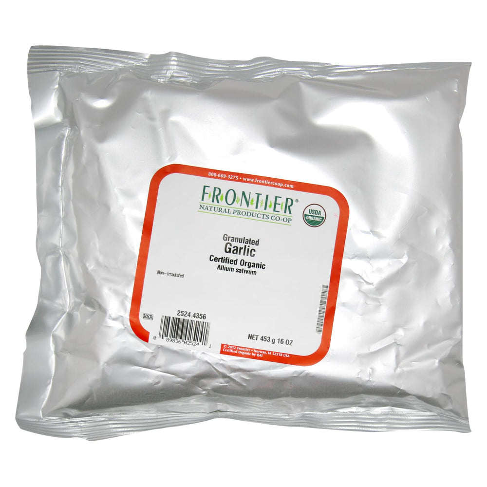 Frontier Herb Garlic - Organic - Granules - Bulk - 1 Lb