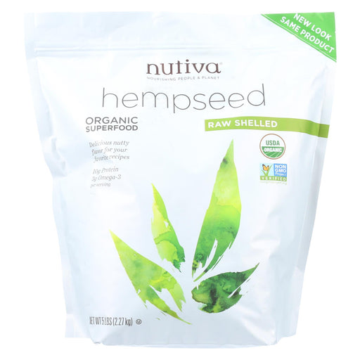 Nutiva Organic Hempseed - Shelled - 5 Lb