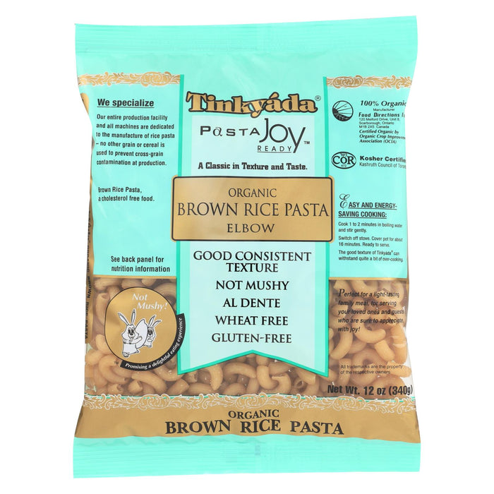 Tinkyada Organic Brown Rice Pasta - Elbows - Case Of 12 - 12 Oz.