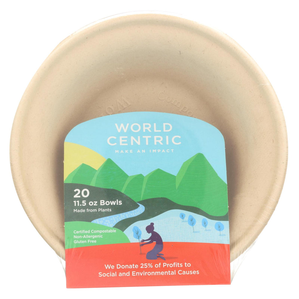 World Centric Wheat Straw Bowl - Case Of 12 - 20 Count
