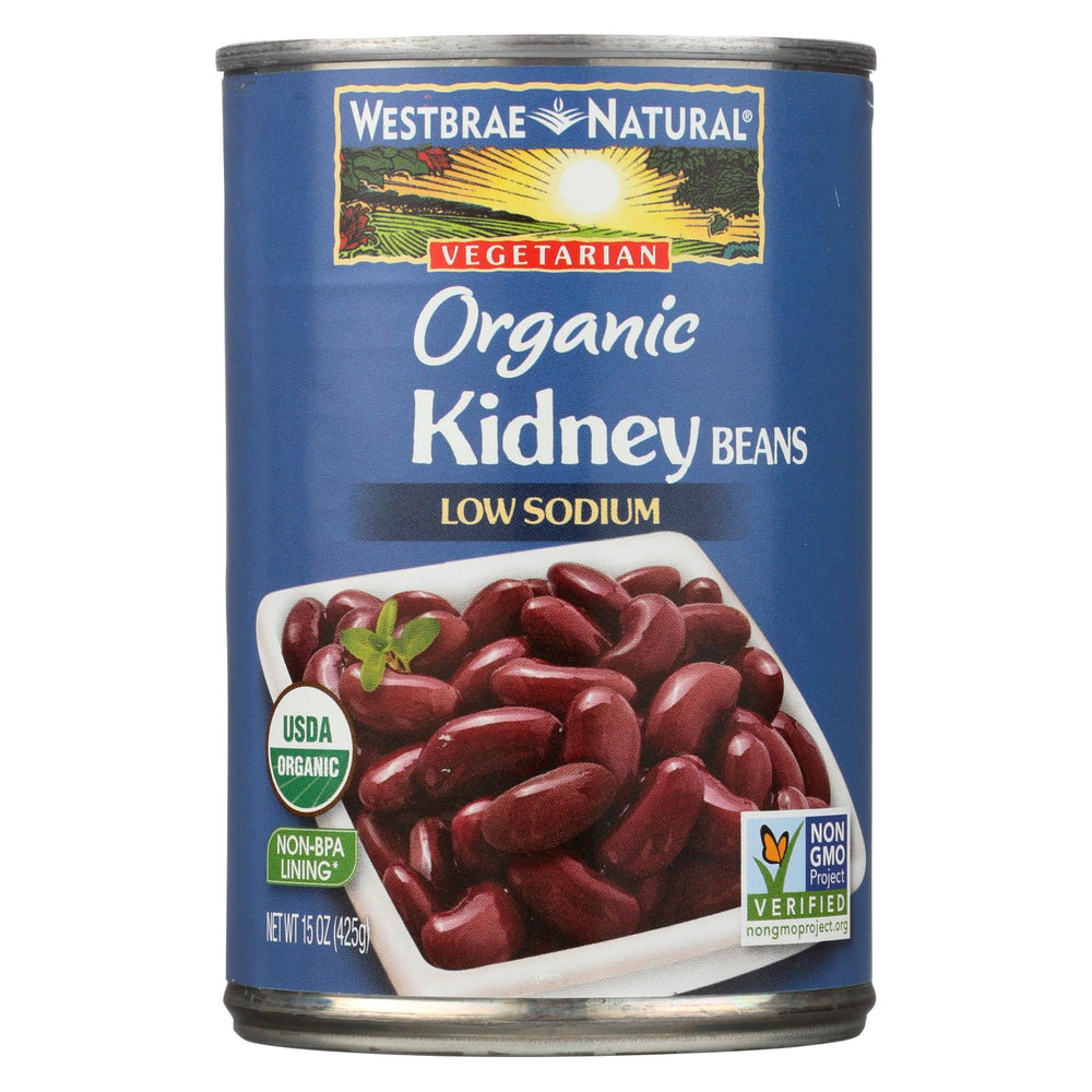 Westbrae Foods Organic Kidney Beans - Case Of 12 - 15 Oz.