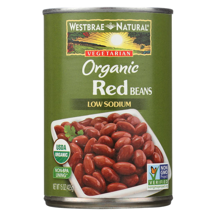Westbrae Foods Organic Red Beans - Case Of 12 - 15 Oz.