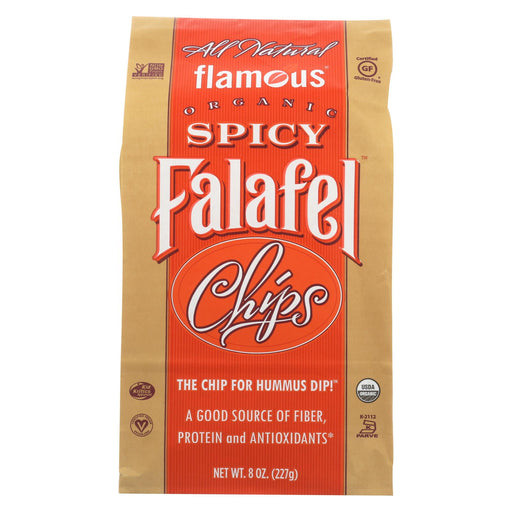 Flamous Falafel Chip - Spicy - Case Of 12 - 8 Oz.