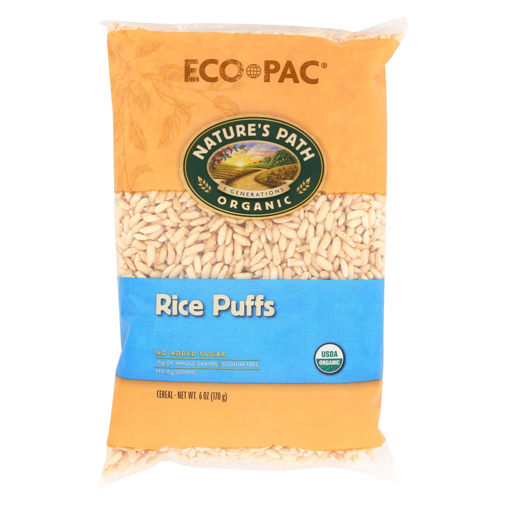 Nature's Path Organic Rice Puffs Cereal - Case Of 12 - 6 Oz.