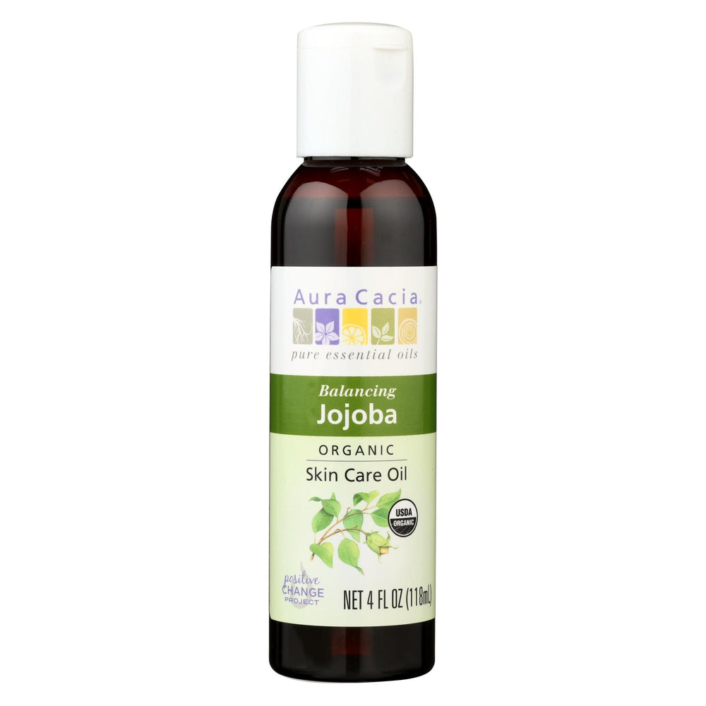 Aura Cacia Organic Aromatherapy Jojoba Oil - 4 Fl Oz