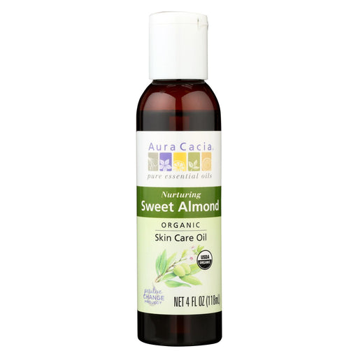 Aura Cacia Organic Aromatherapy Sweet Almond Oil - 4 Fl Oz