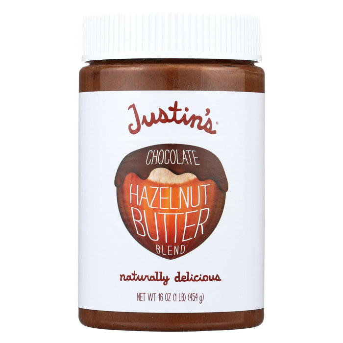 Justin's Nut Butter Hazelnut Butter - Chocolate - Case Of 6 - 16 Oz.