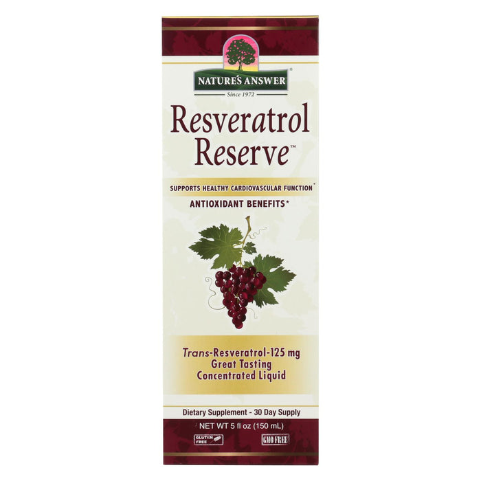 Nature's Answer Resveratrol Reserve Alcohol Free - 5 Fl Oz