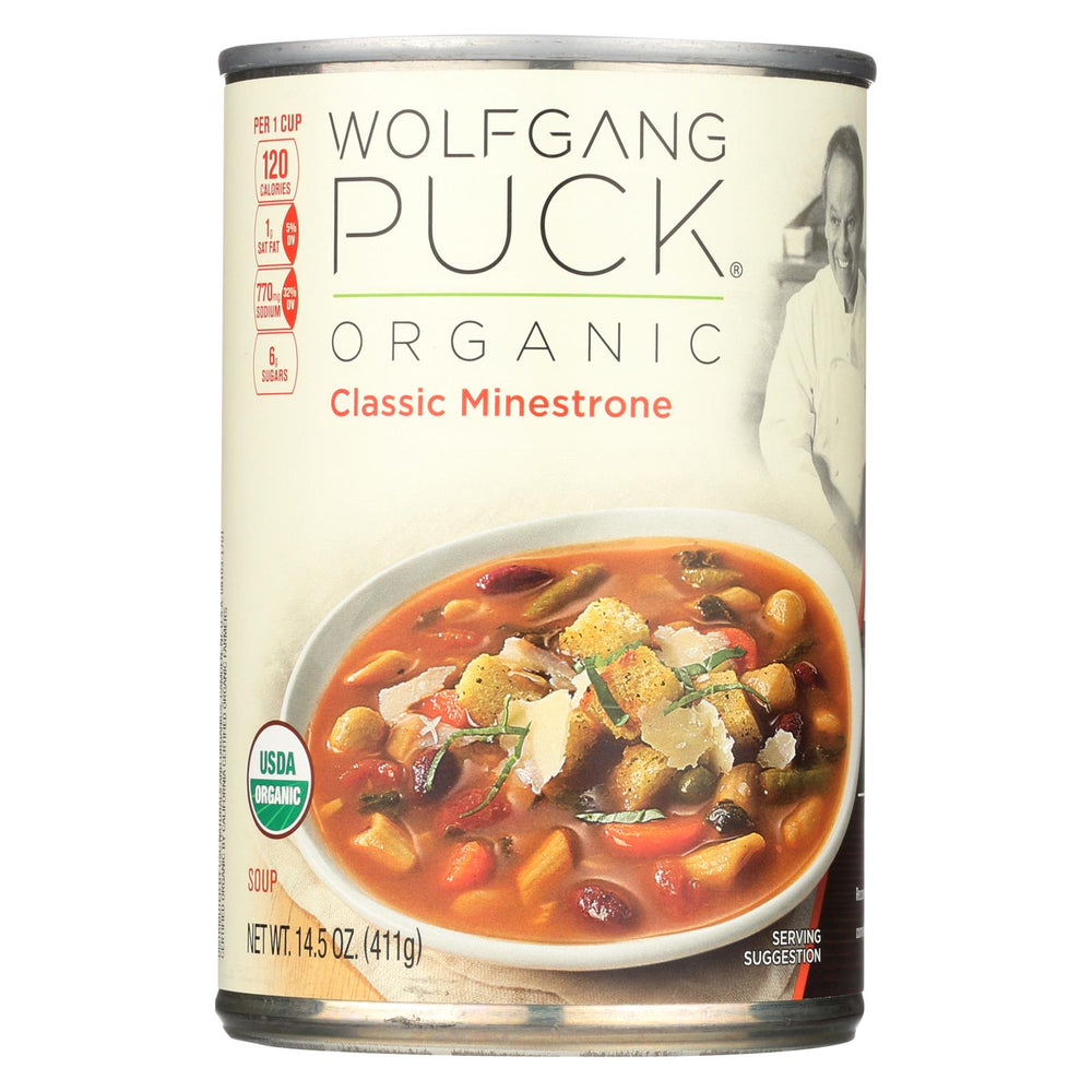 Wolfgang Puck Organic Classic Minestrone Soup - Case Of 12 - 14.5 Oz.
