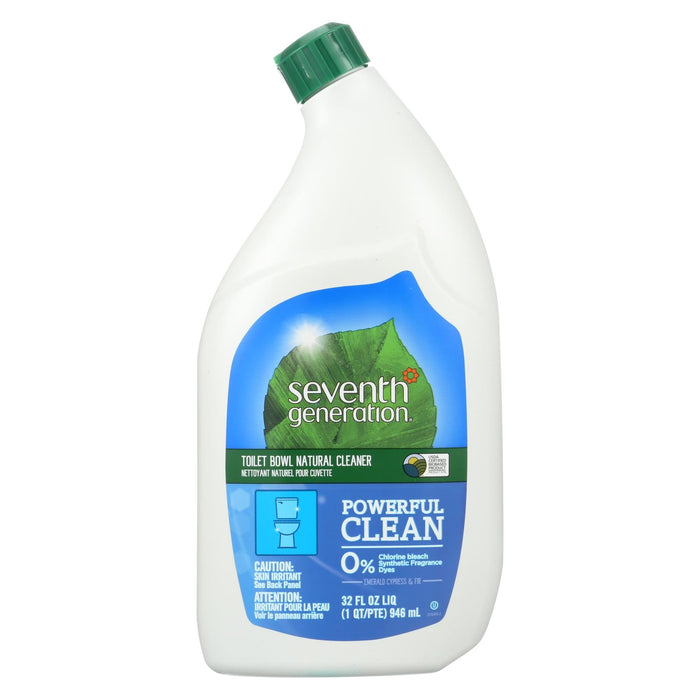 Seventh Generation Toilet Bowl Cleaner - Emerald Cypress And Fir - Case Of 8 - 32 Fl Oz.