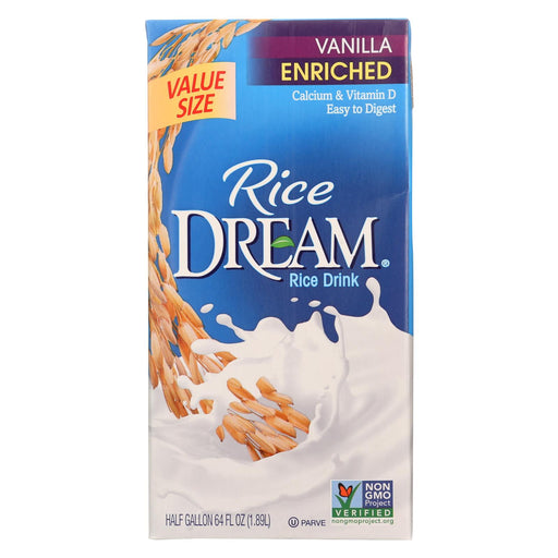 Rice Dream Original Rice Drink - Enriched Vanilla - Case Of 8 - 64 Fl Oz.