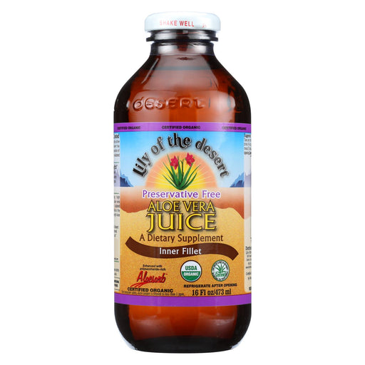 Lily Of The Desert Organic Aloe Vera Juice Inner Fillet - 16 Fl Oz