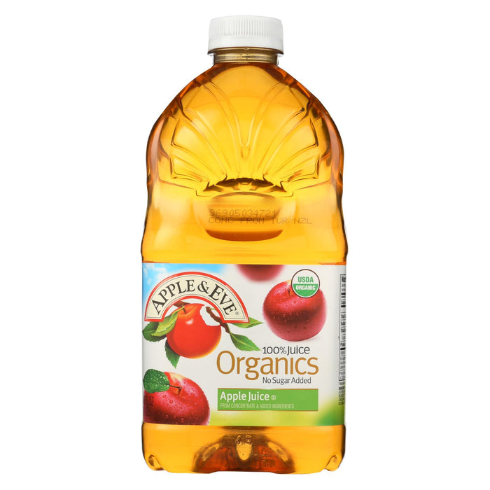 Apple And Eve Organic Juice Apple - Case Of 8 - 48 Fl Oz.