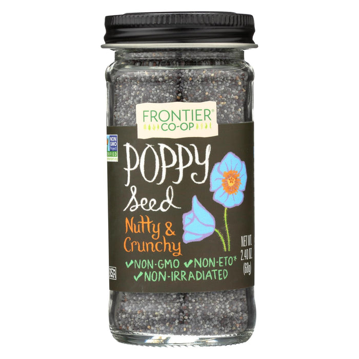 Frontier Herb Poppy Seed - Whole - A 1 Grade - 2.4 Oz