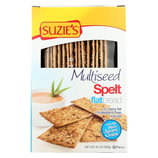 Suzie's Spelt Flat Bread - Multiseed - Case Of 12 - 4.5 Oz.