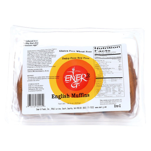 Ener-g Foods English Muffins - 14.8 Oz - Case Of 6