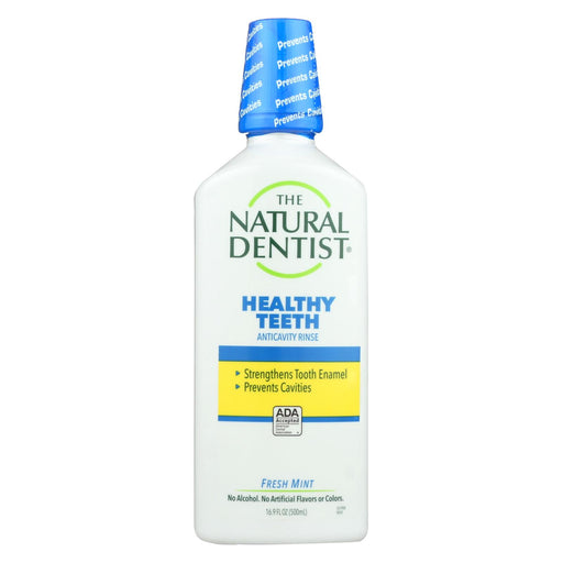 Natural Dentist Healthy Teeth And Gums Anticavity Fluoride Rinse - Fresh Mint - 16.9 Oz