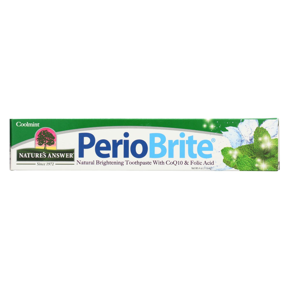 Nature's Answer Periobrite Toothpaste Cool Mint - 4 Oz