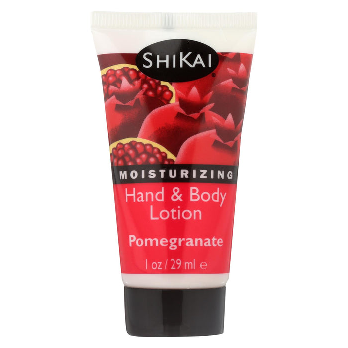 Shikai Products Lotion - All Natural - Pomegranate - Trial Size - 1 Oz - Case Of 12