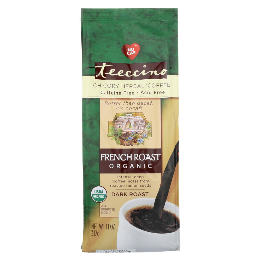Teeccino Herbal Coffee French Roast Maya Dark Roast - 11 Oz - Case Of 6