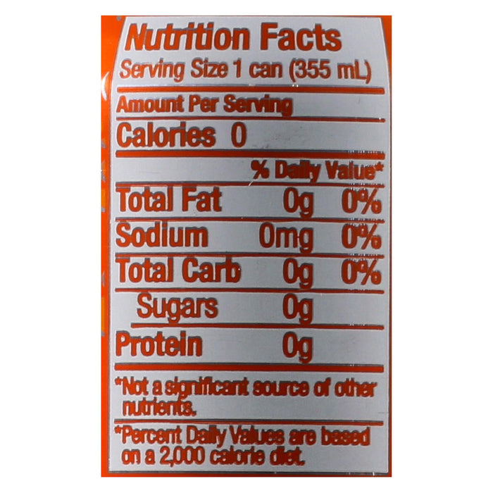 Zevia Soda - Zero Calorie - Orange - Can - 6-12 Oz - Case Of 4