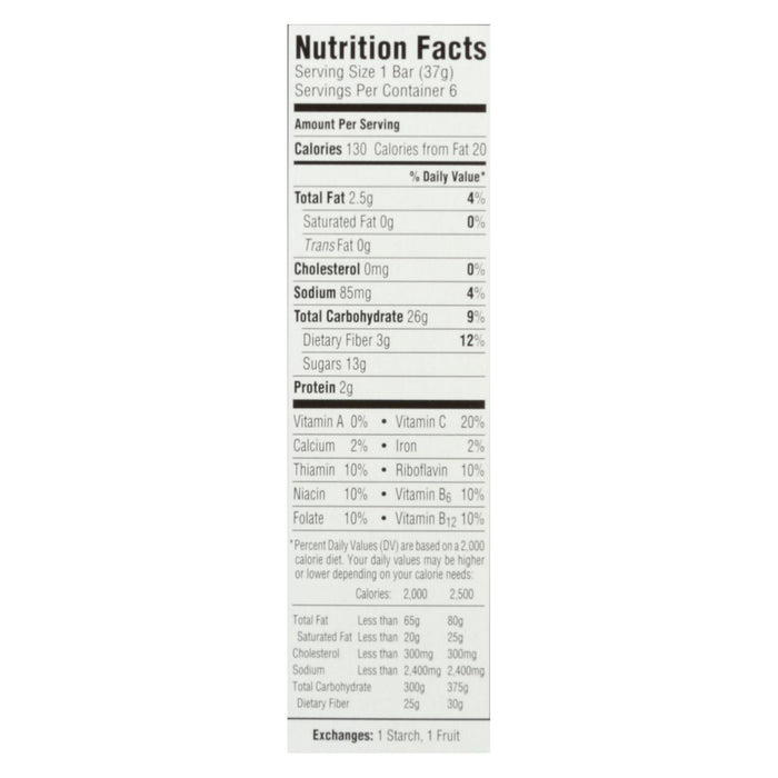 Health Valley Organic Multigrain Cereal Bars - Strawberry Cobbler - Case Of 6 - 7.9 Oz.