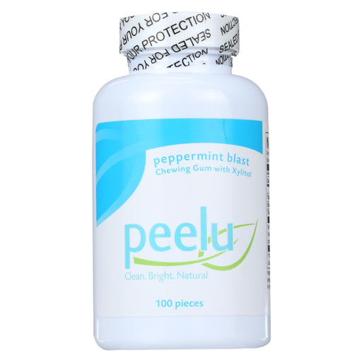 Peelu Chewing Gum - Peppermint Blast - 100 Ct