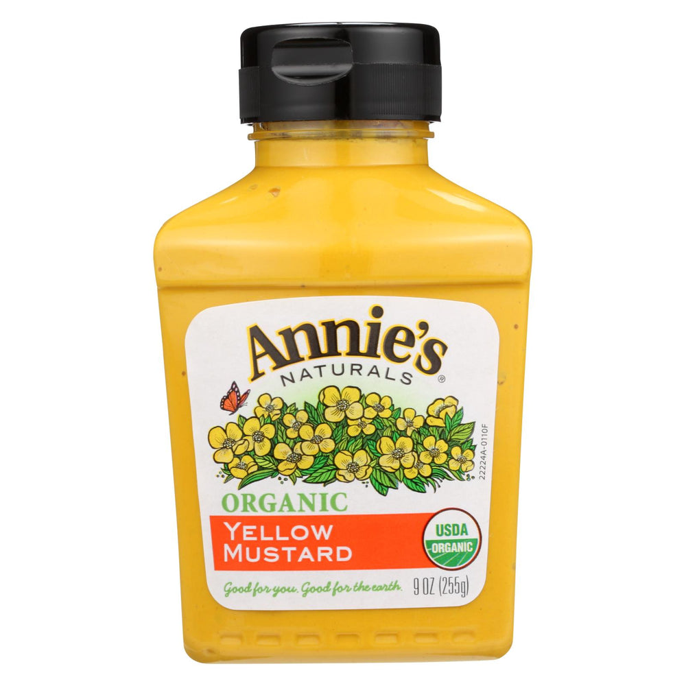 Annie's Naturals Organic Yellow Mustard - Case Of 12 - 9 Oz.
