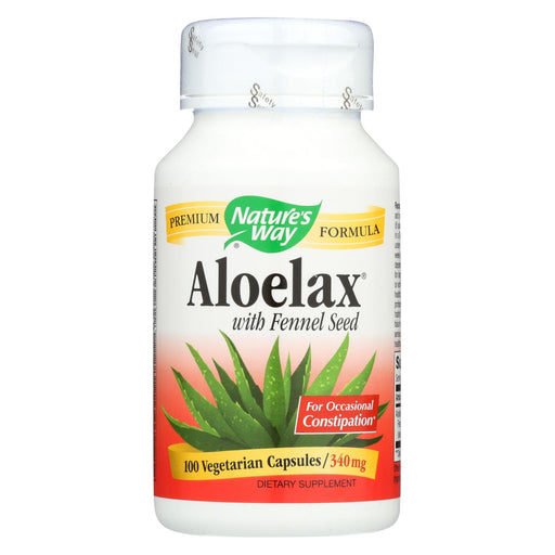 Nature's Way Aloelax With Fennel Seed - 100 Vegetarian Capsules