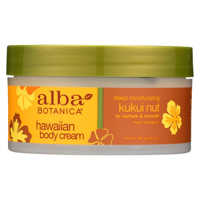 Alba Botanica Hawaiian Body Cream Kukui Nut - 6.5 Oz